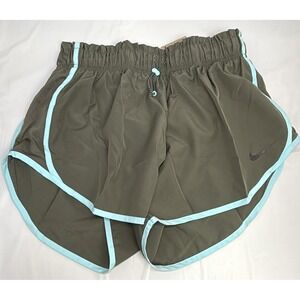 NWT Nike Dri-Fit Tempo Running Shorts Green/Blue Women's Size Large (DJ0919-380)